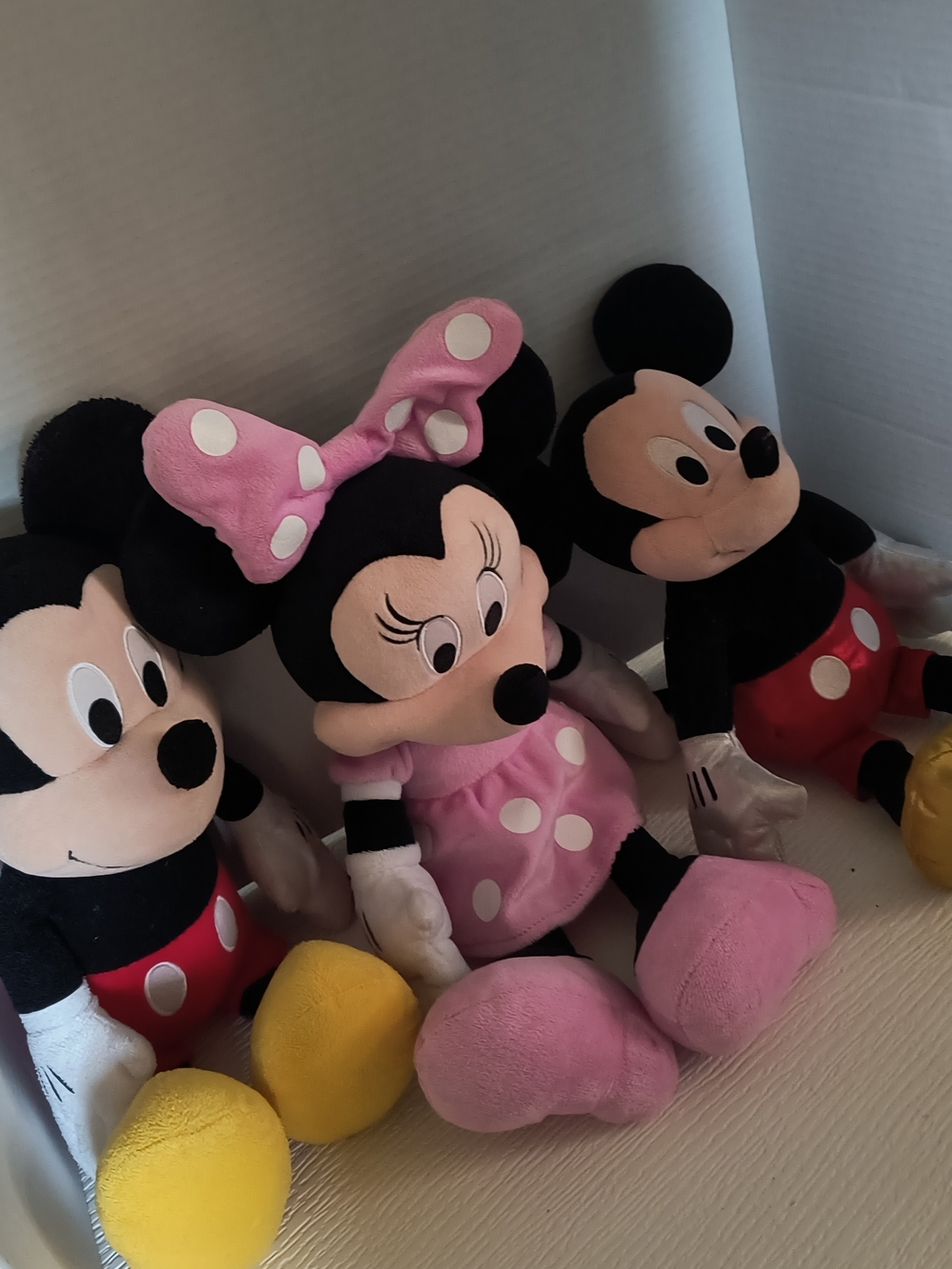 Disney Minnie Mouse Plush in Pink and White Polka Dot Outfit